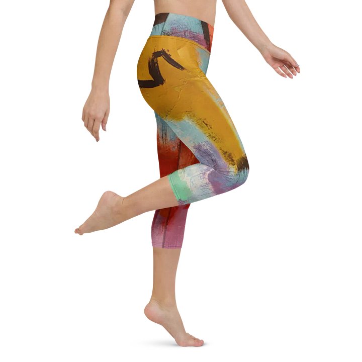 original artwork printed on yoga leggings, workout with style product image (1)
