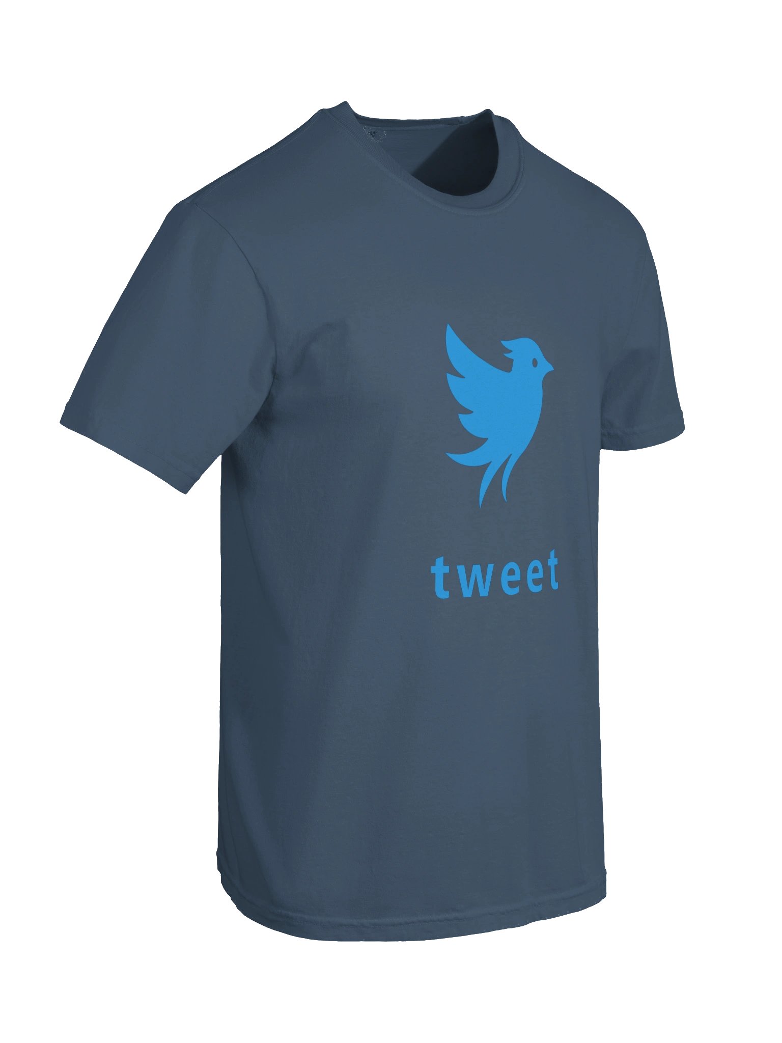 Tweet Logo Bluebird Midnight Blue T-Shirt product image (10)