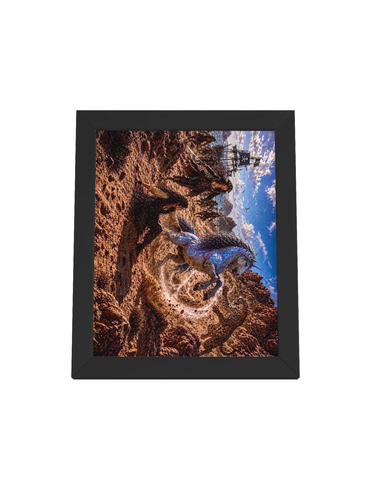 Pirate Unicorns - Battle Ready Framed Poster product image (1)