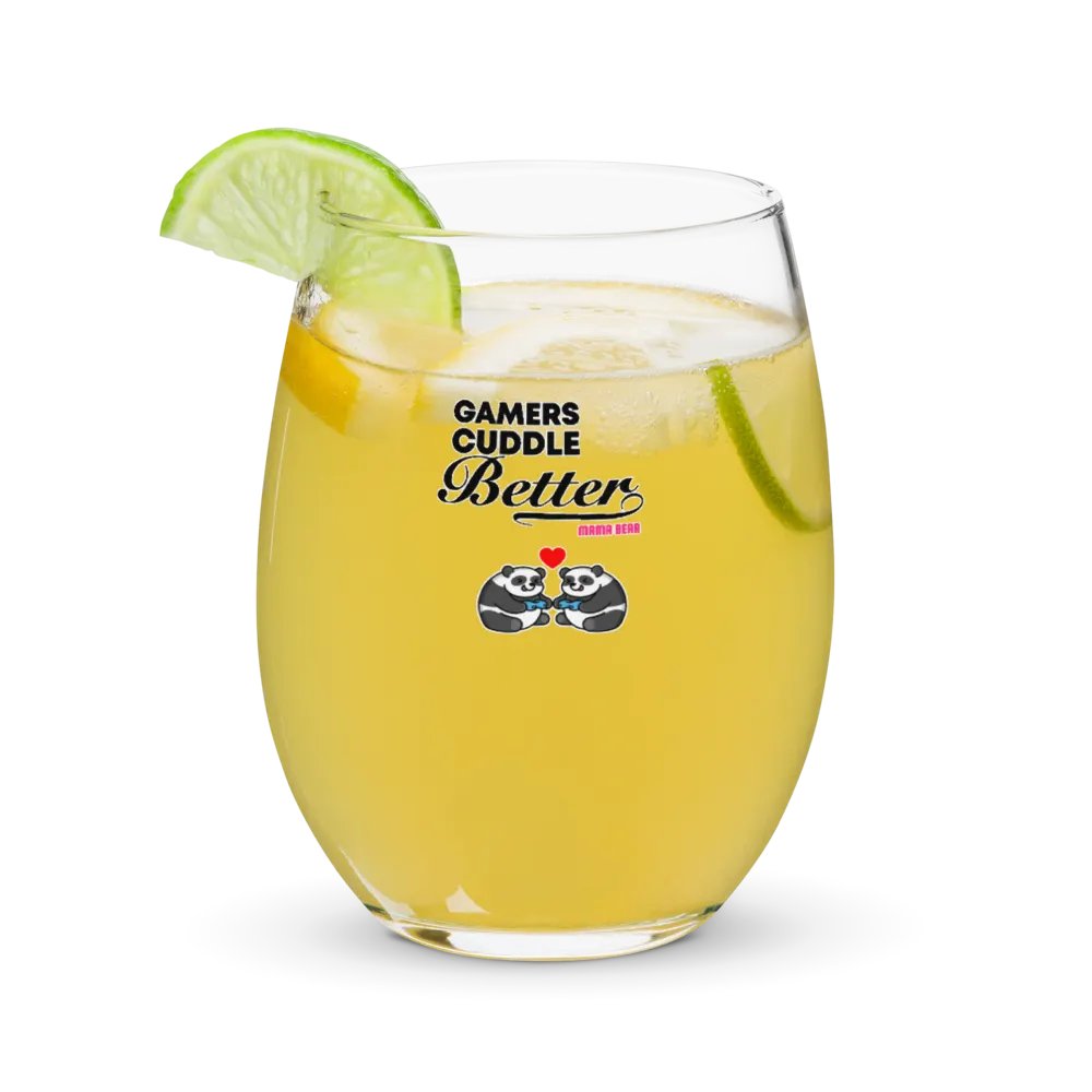 Gamers Cuddle Better Wine Glass product image (9)