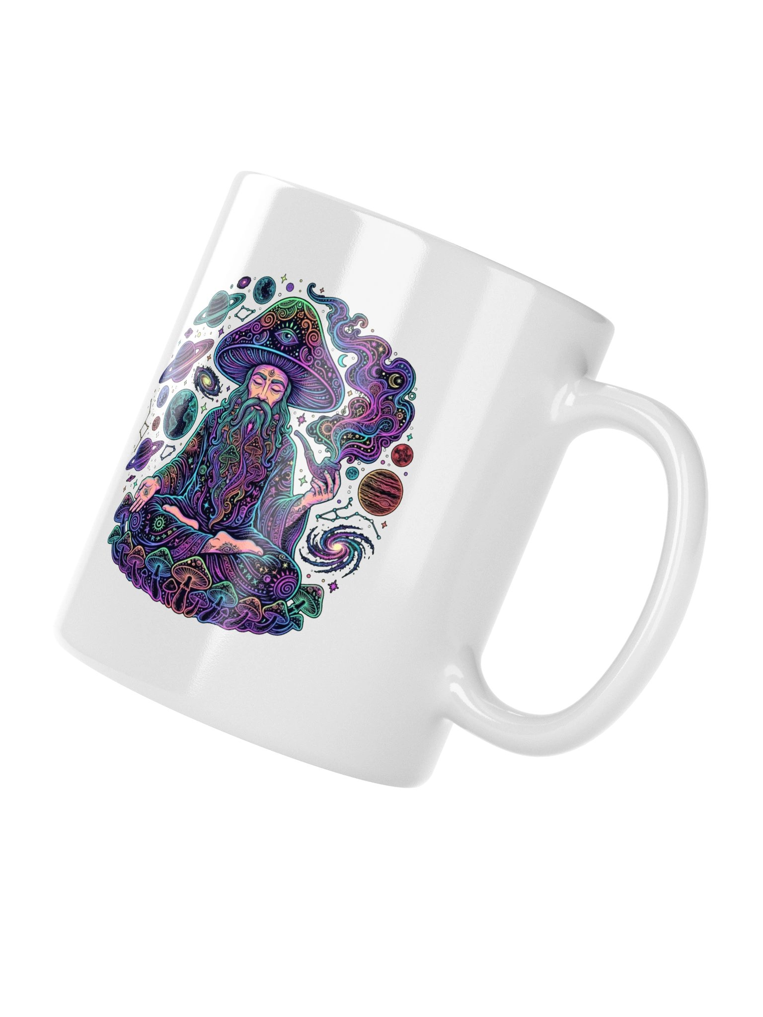 Meditating Mushroom Wizard Mug product image (4)