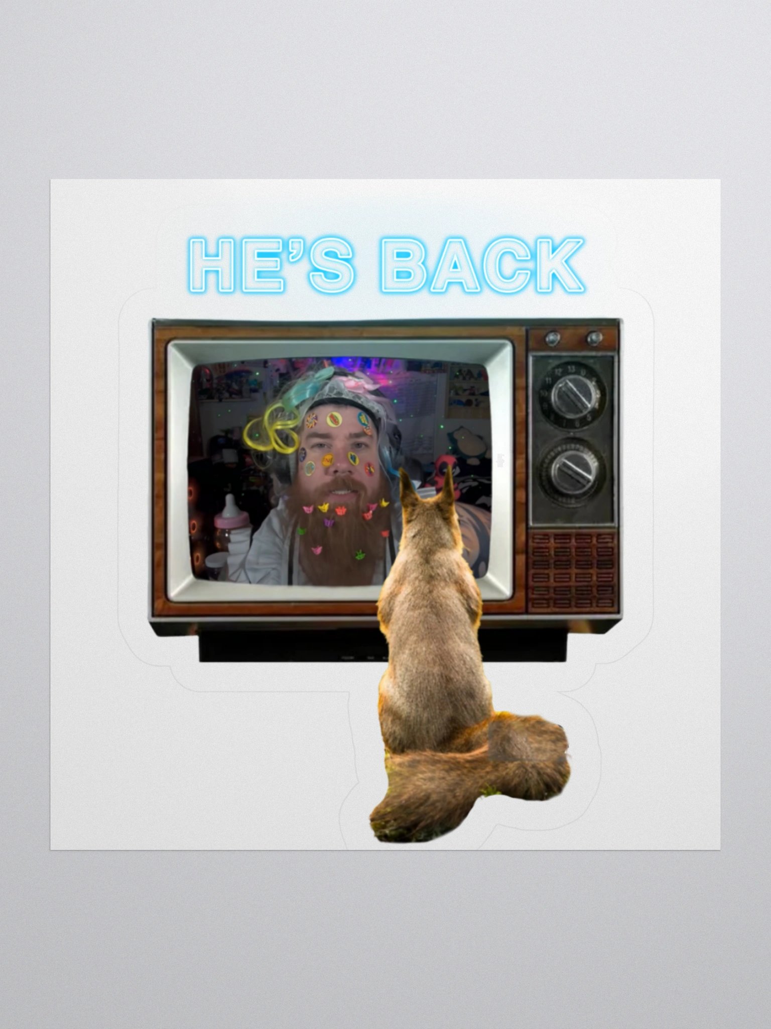 Waffles - He's Back Sticker product image (3)