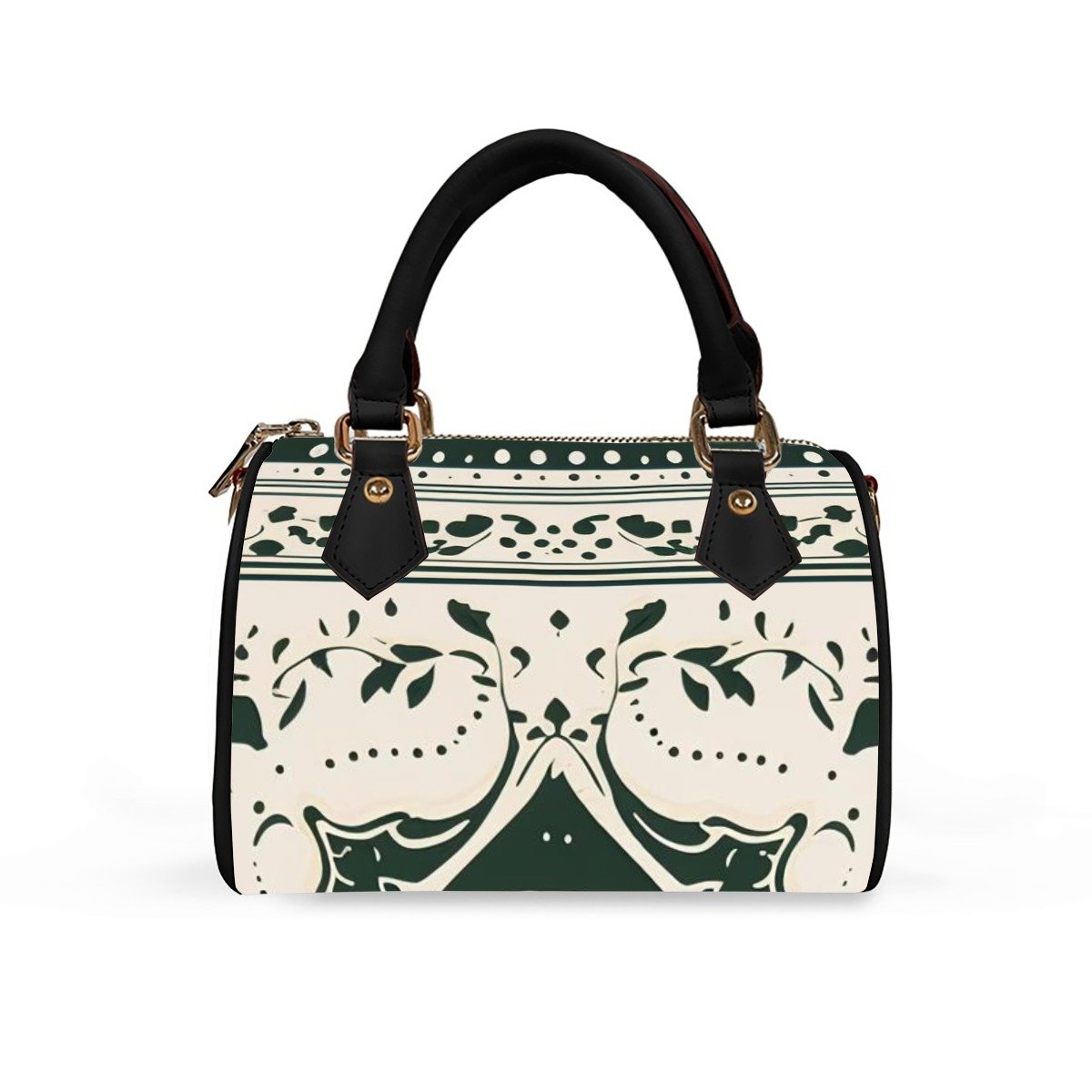 Verdant Bloom Satchel Leather Bag product image (3)