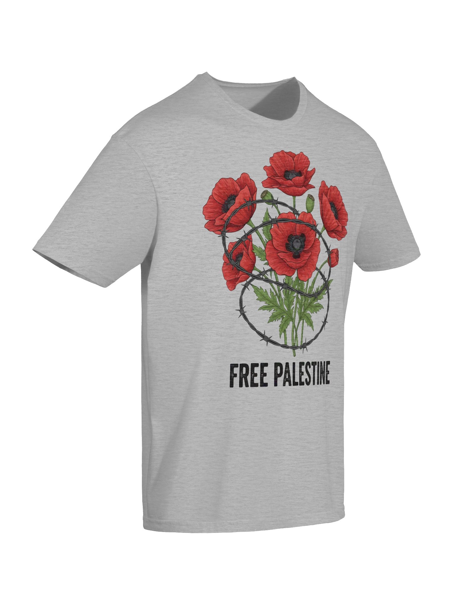 Free Palestine Poppy T-Shirt product image (24)