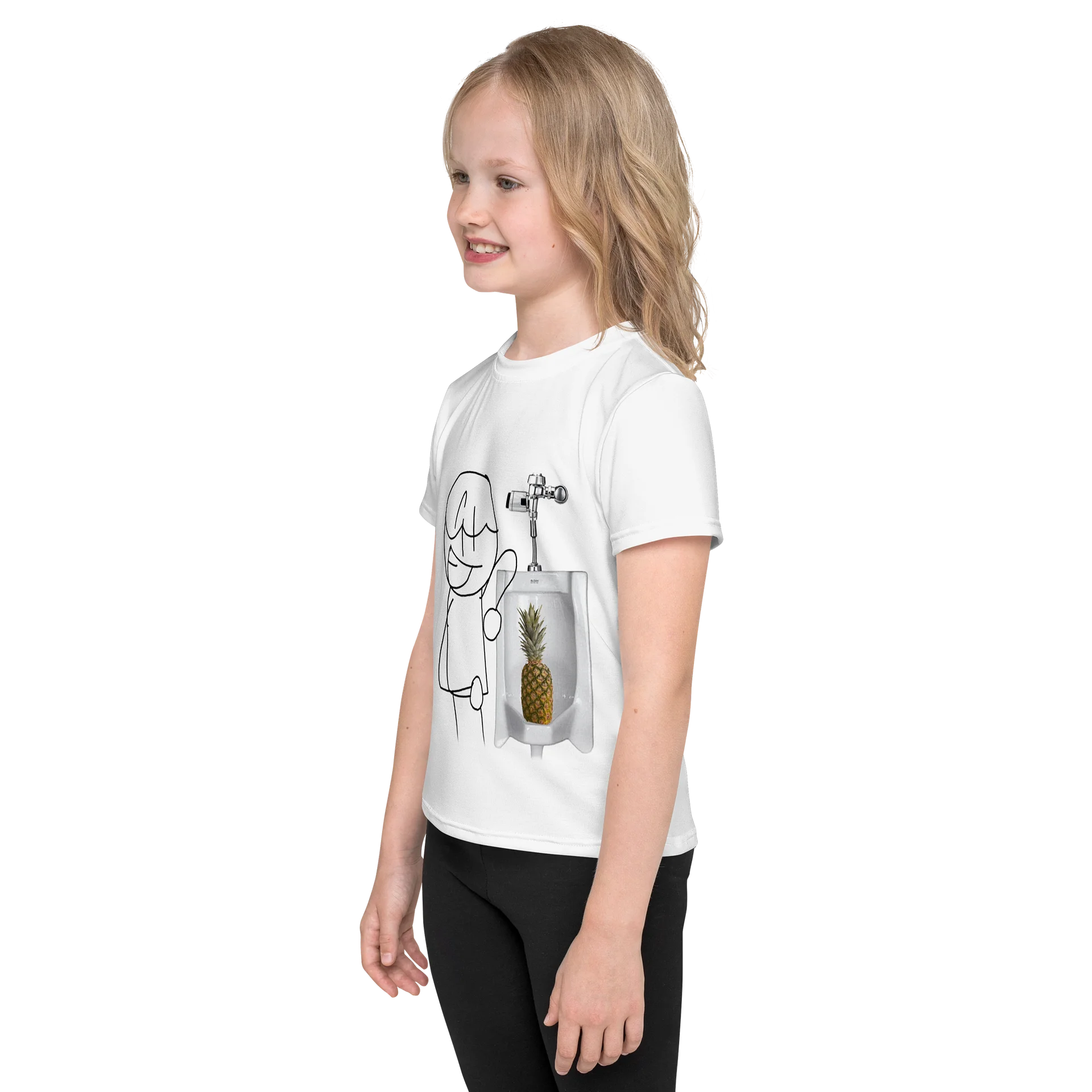 Toony Pineapple In Urinal Kids Shirt product image (2)