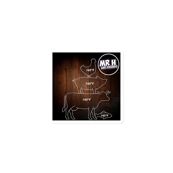 Wooden Block Magnet- USDA Safe Internal Temps product image (1)