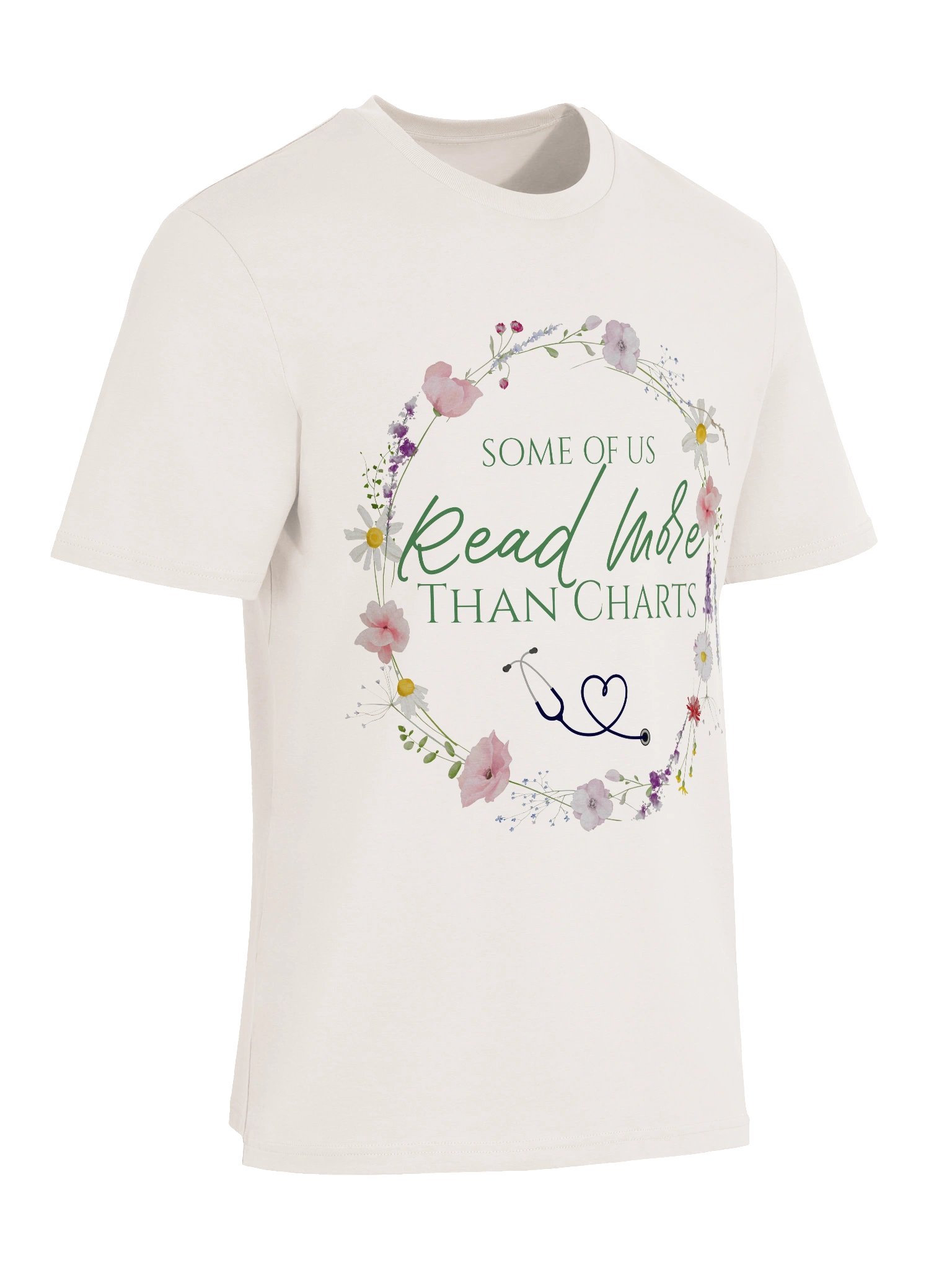 Some Of Us Read More Than Charts Organic Tee - product image (6)
