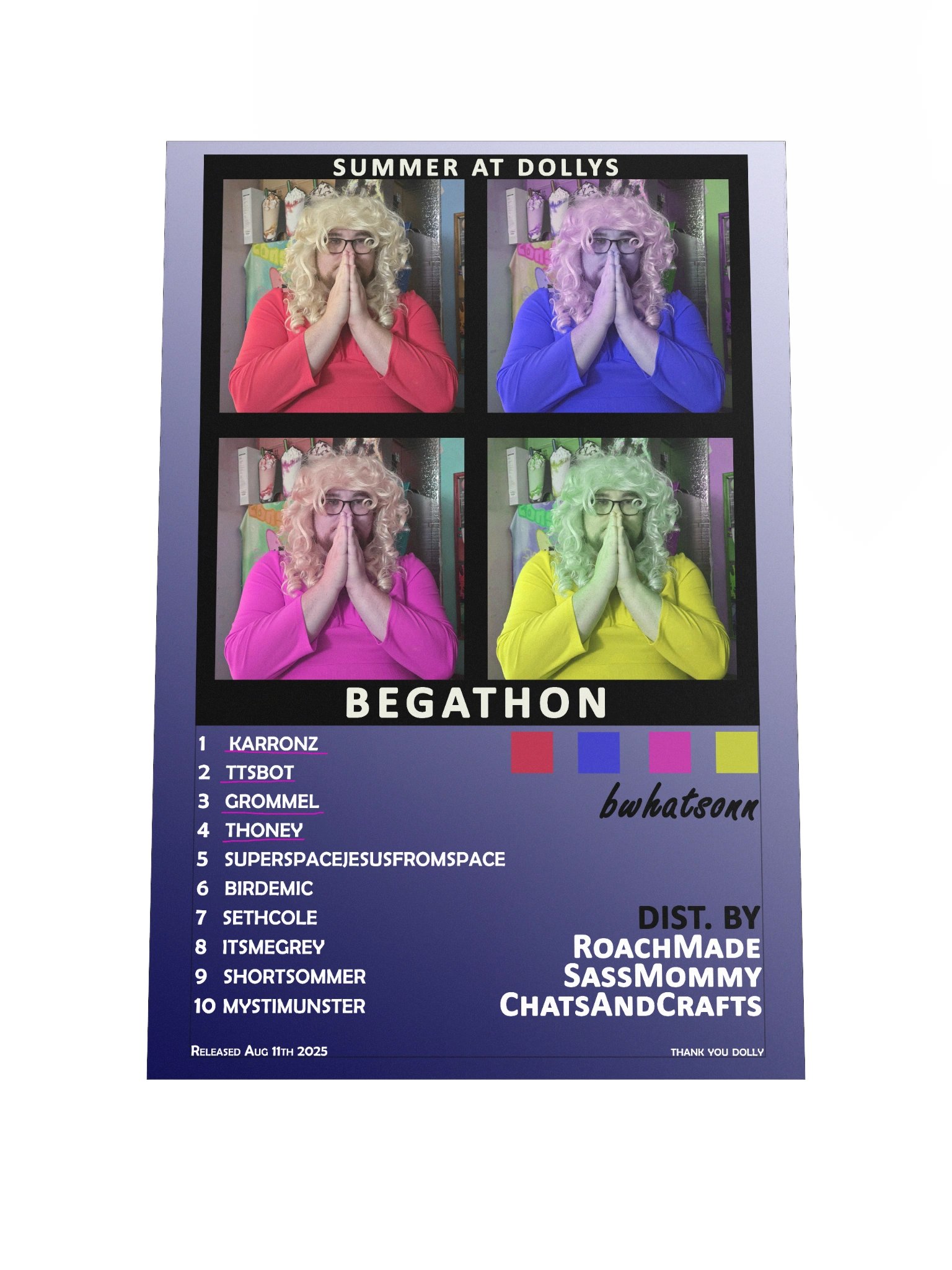 Begathon 2025 Memorial Poster product image (2)