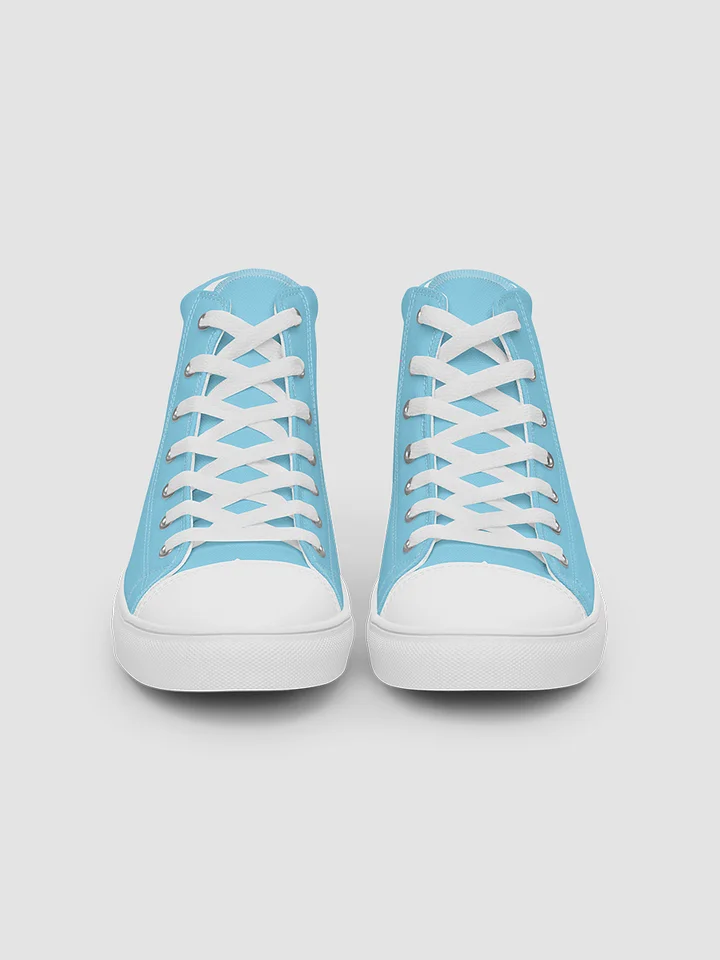 Baby Blue Starbright The Band Women's High Top Canvas Shoes product image (2)