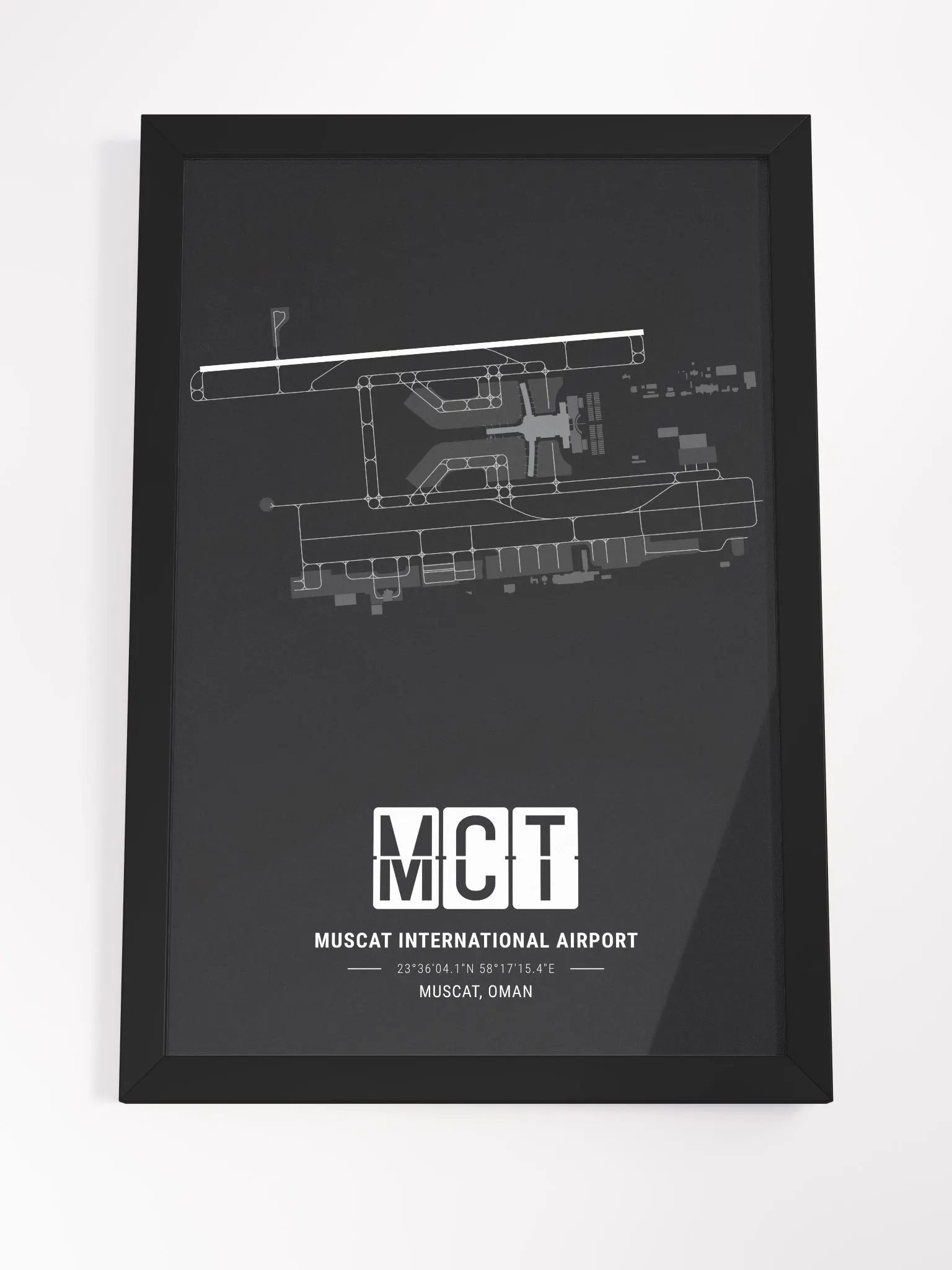 Framed Airport MCT Premium Map On Matt Paper product image (4)