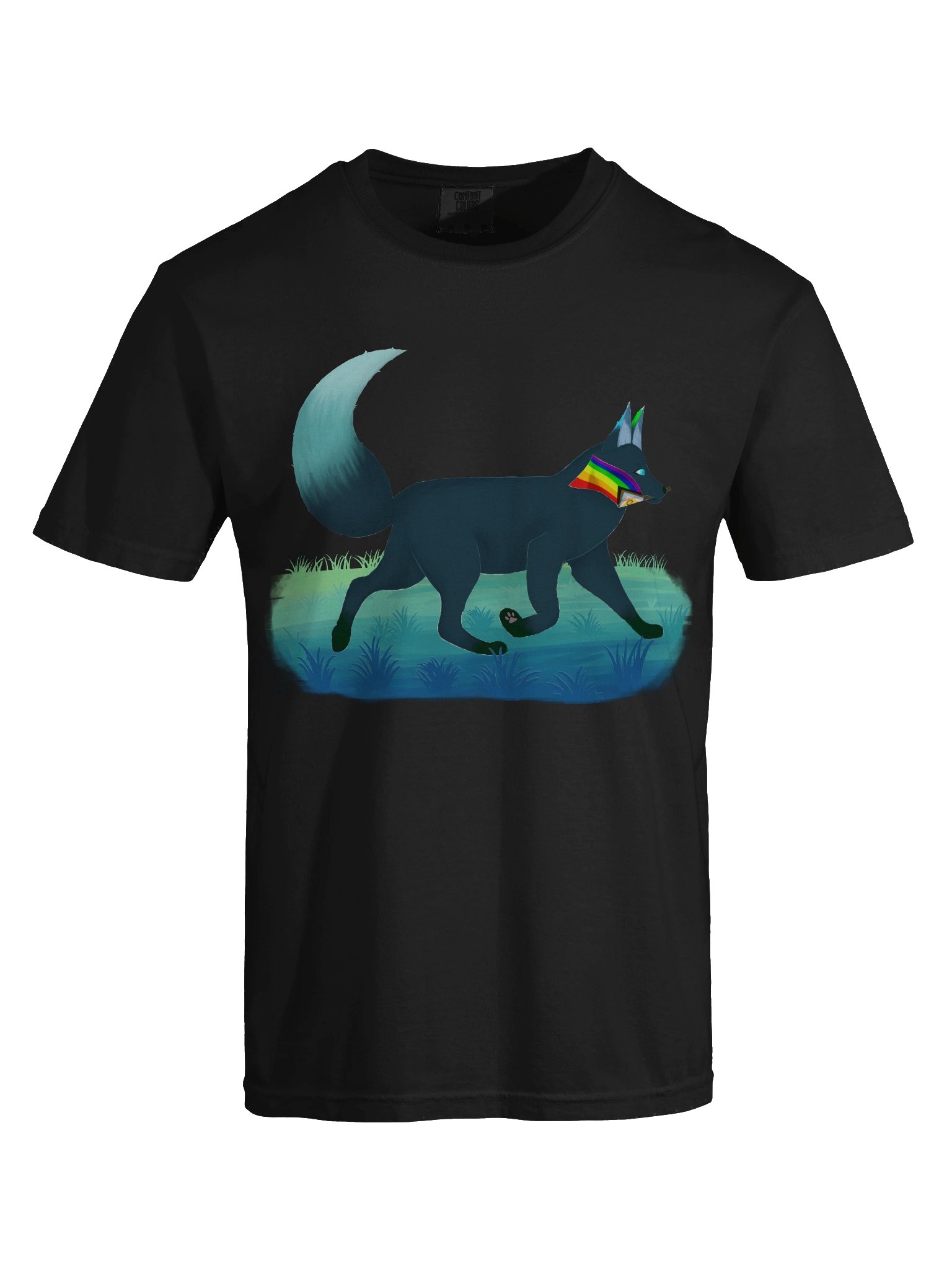 Pride Flag - Fox Pride Trot Printed TShirt product image (5)