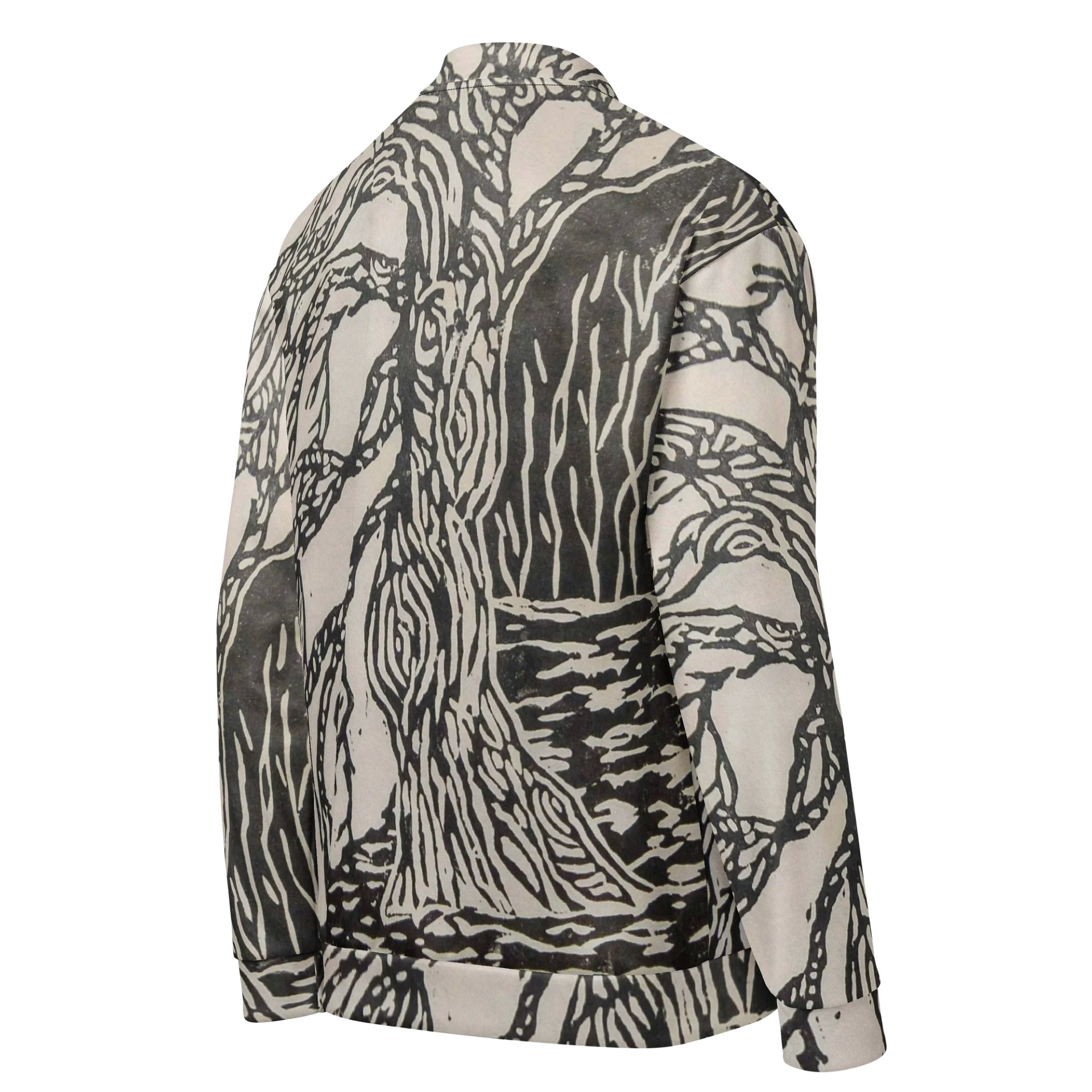 Yin and yang Japanese block print Bomber Jacket product image (4)