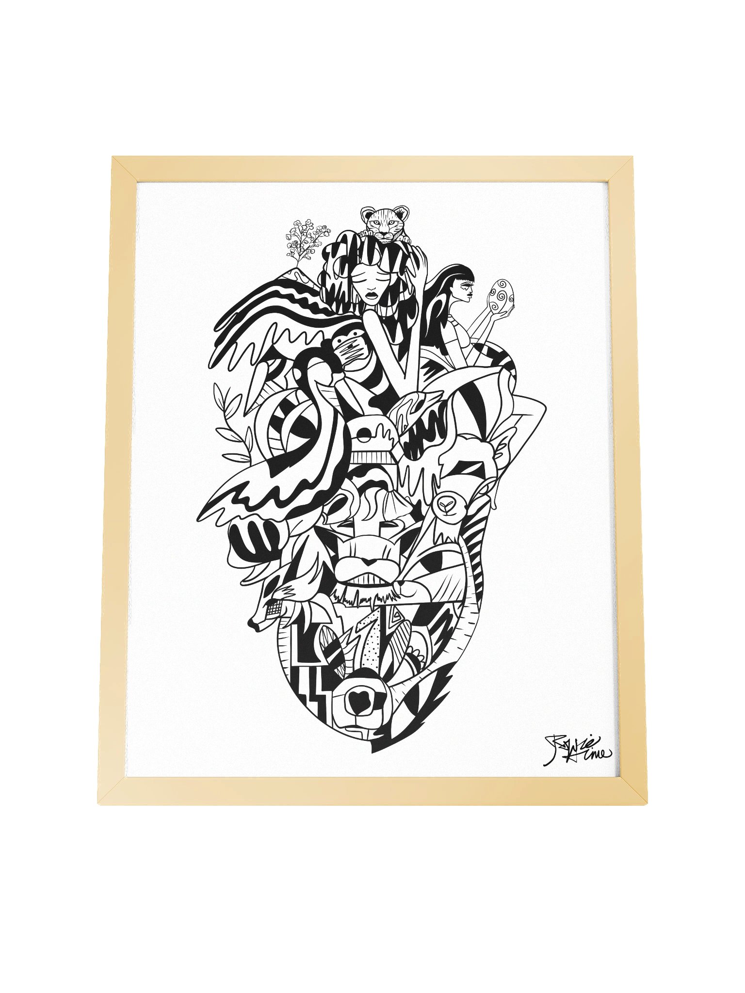 Framed Poster Wall Art: The Goddess Mother in Bloom product image (4)