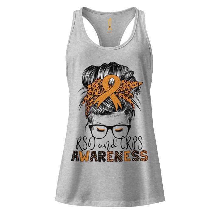 Messy Bun RSD/CRPS Awareness Racerback tank top (Women's) product image (3)