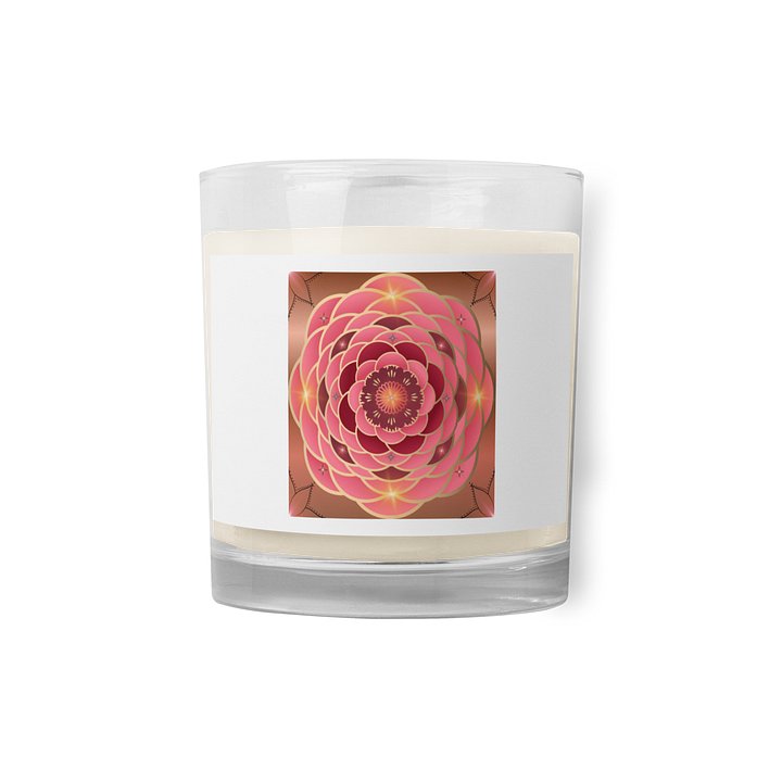 ​🌸 Bougie "Mandala Rose Solaire" : Épanouissement & Énergie product image (1)