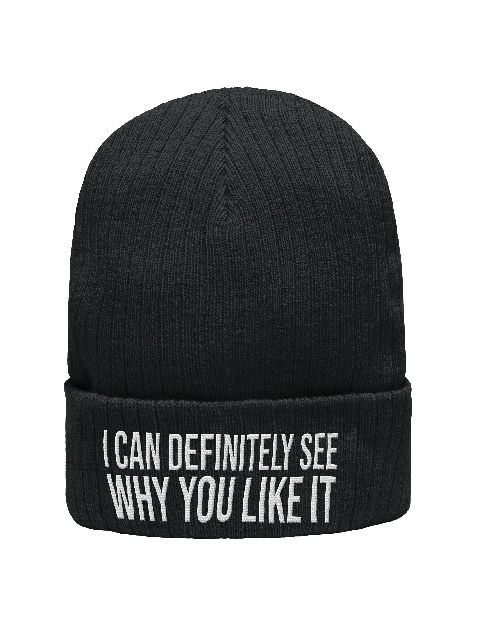 "I Can Definitely See Why You Like it" Ribbed Knit Beanie! product image (1)
