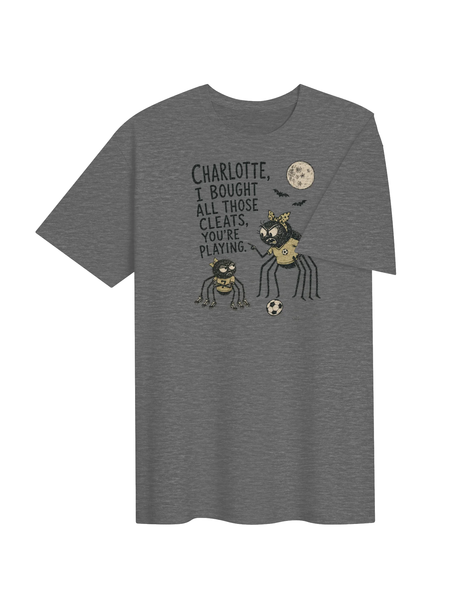 Charlotte, I Bought the Cleats - Spooky Spider Soccer Tee product image (4)