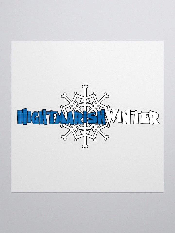 Plaid Snowflake Logo Sticker product image (2)