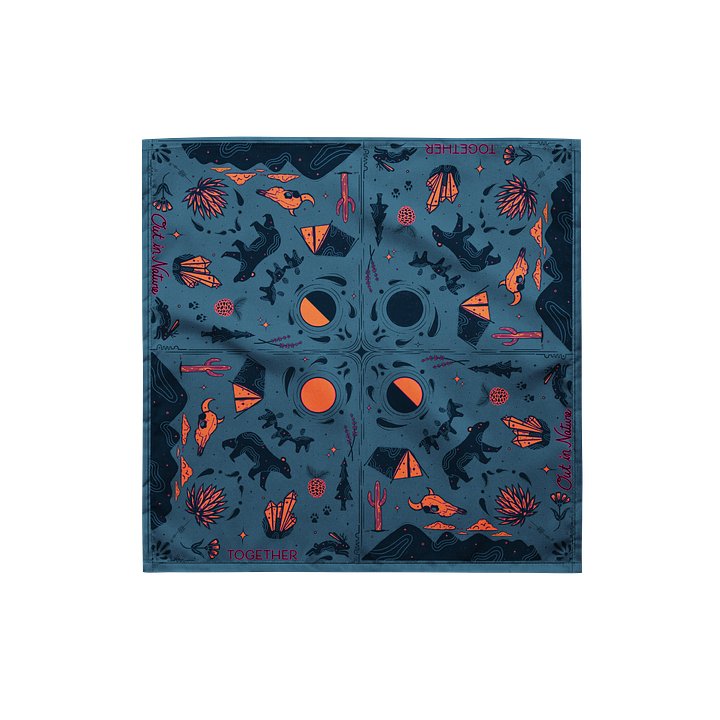Out in Nature Bandana — Symmetrical Desert Print product image (1)