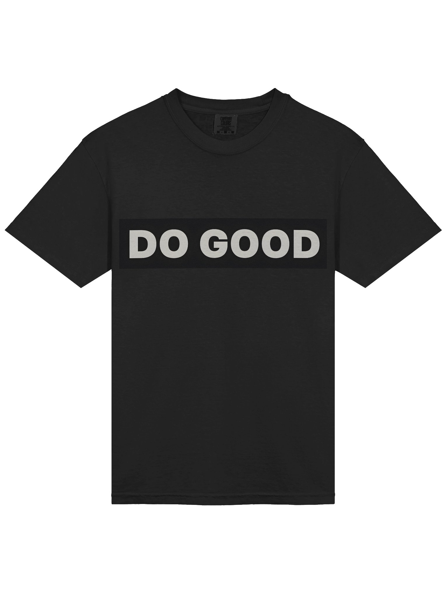DO GOOD The signature mission tee. Unisex. Heavyweight Black T-Shirt product image (3)