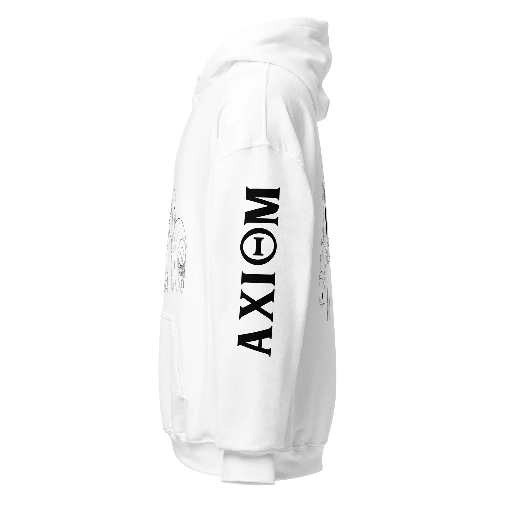 Axiom 2 faced B&W Hoodie product image (3)