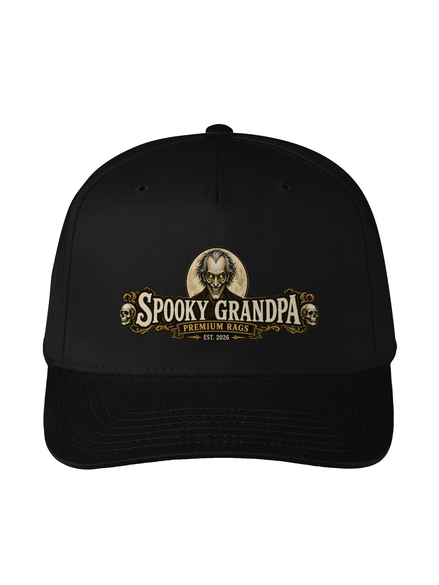Spooky Grandpa Premium Rags Cap product image (1)