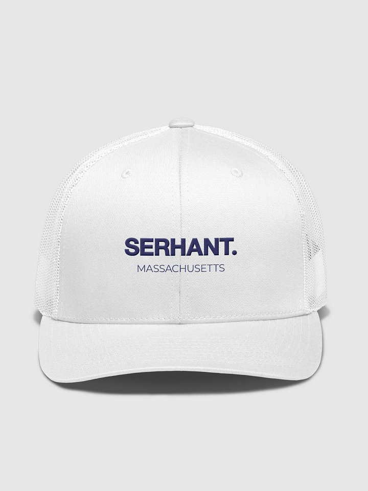 SERHANT. Massachusetts White Trucker Hat product image (1)