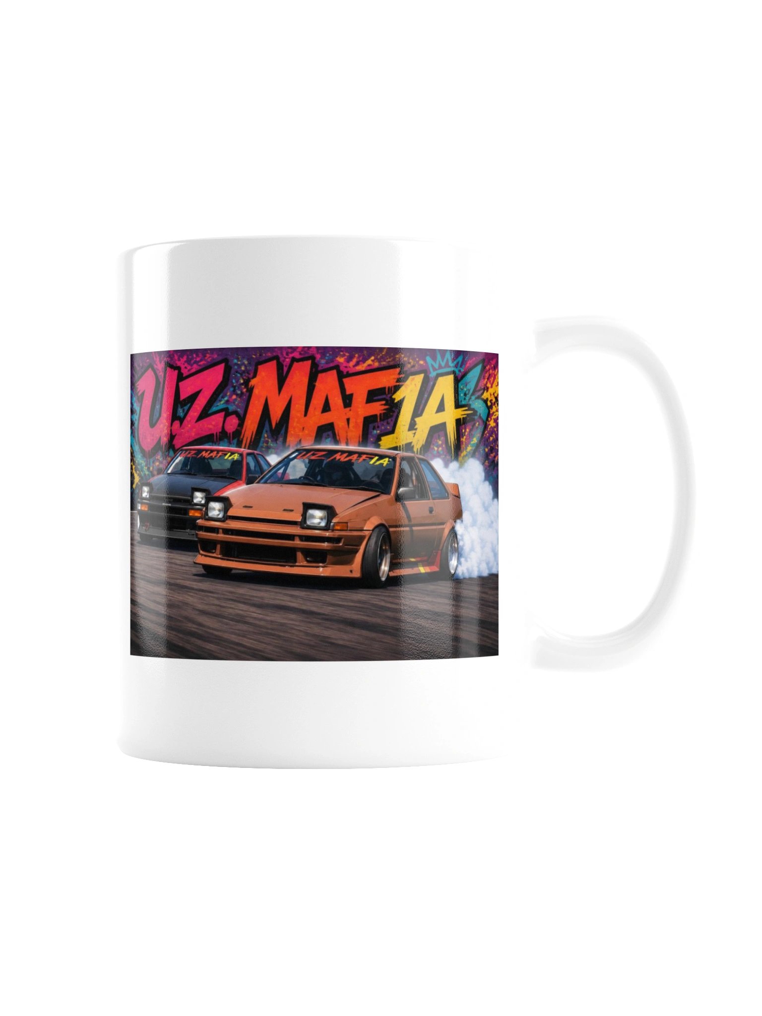 UZ Mafia Graffiti White Coffee Cups product image (8)