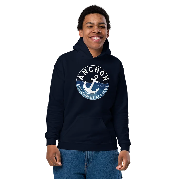 Youth Hoodie (Blue Wave Design) product image (2)