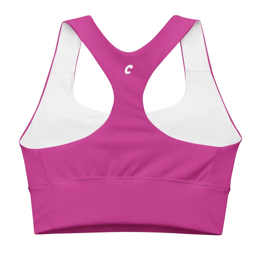 Recycled Longline Red Violet Sports Bra product image (2)