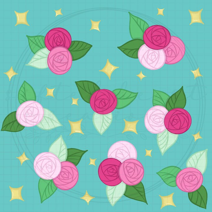 Mystical Roses Seamless Pattern product image (1)