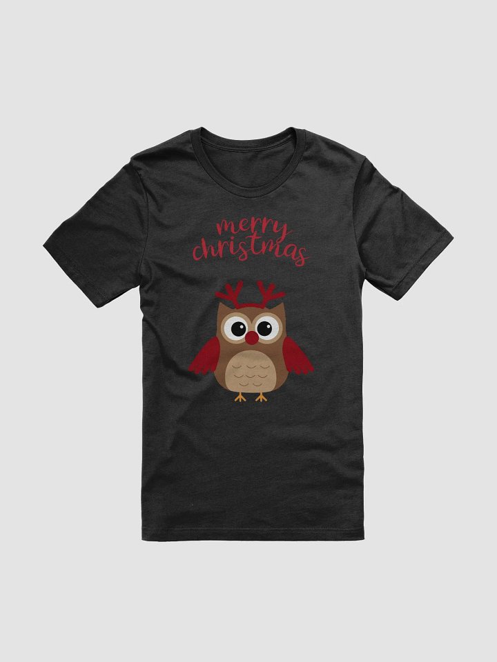 Reindeer Owl Merry Christmas T-Shirt product image (1)