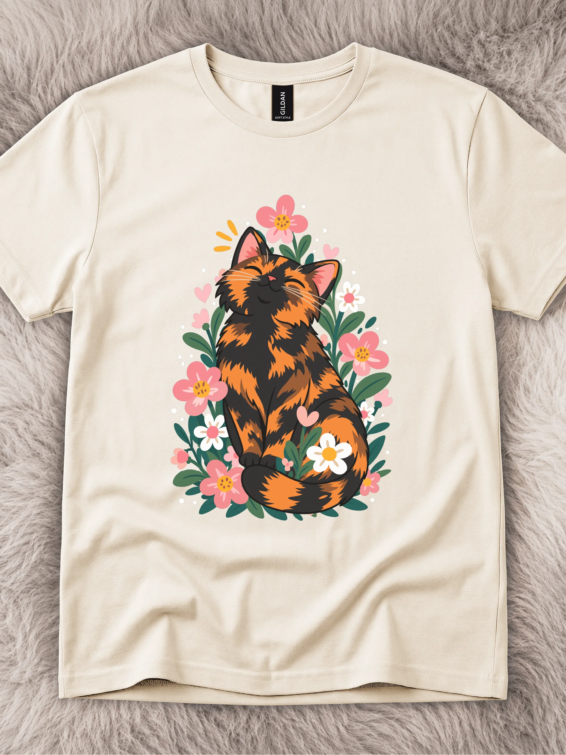 Caught In Bloom Torie Cat Shirt product image (31)
