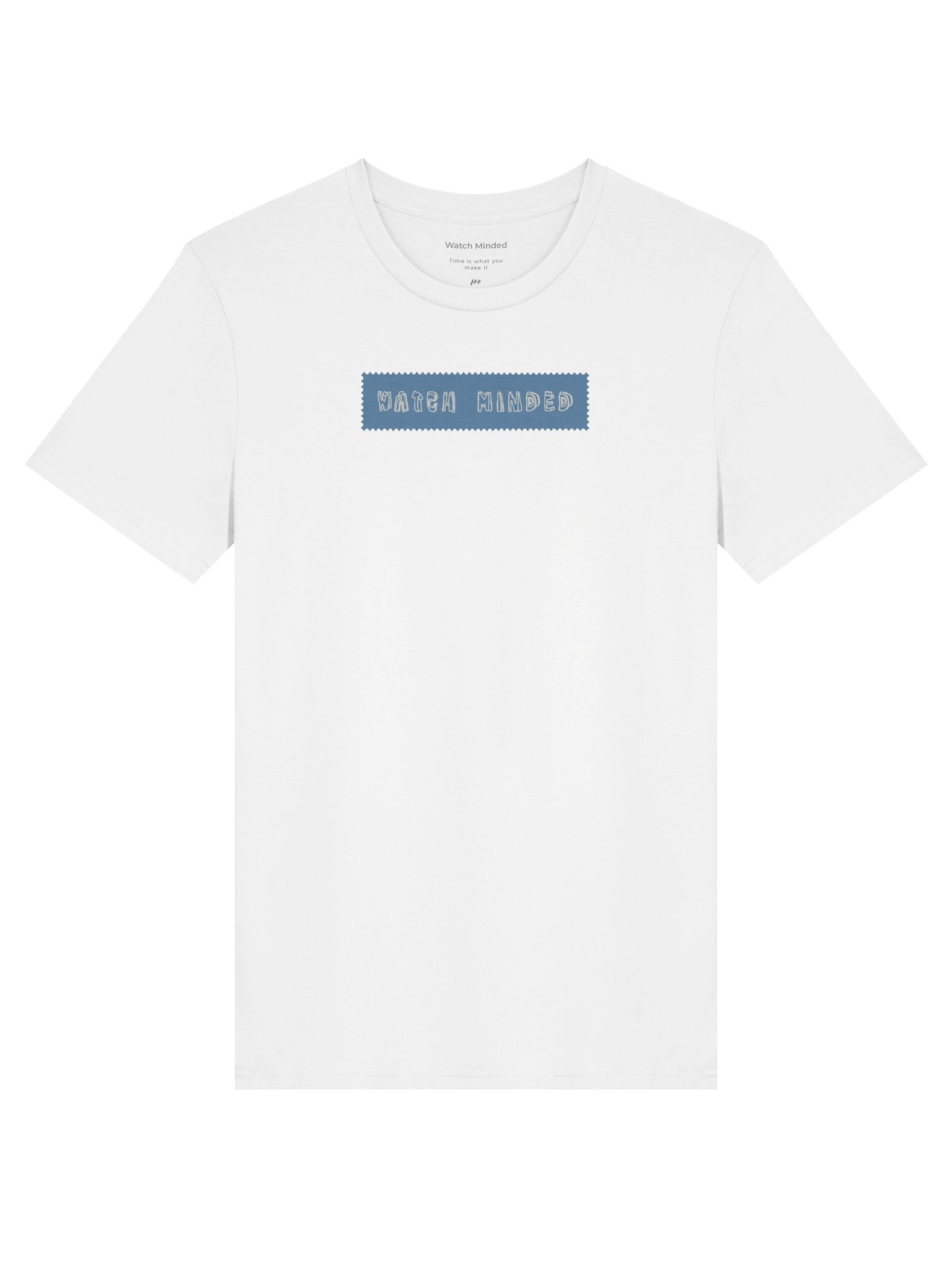 Standard Fit Light Cotton "Watch Minded Label" T-Shirt, White product image (1)