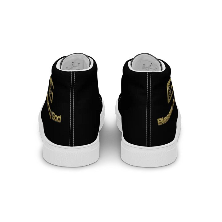 Blessed by God Black High Tops V2 product image (2)
