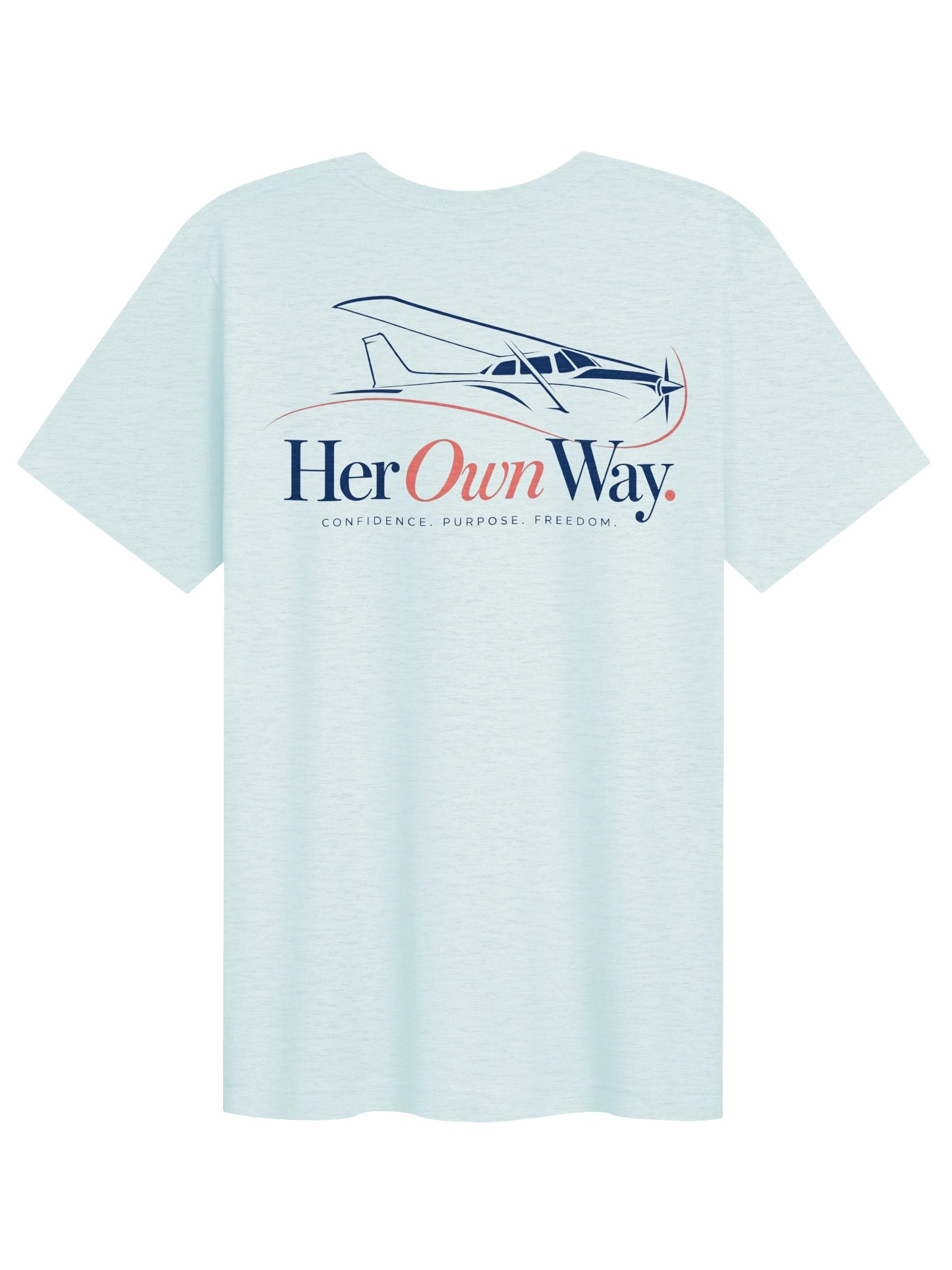 She Flies. Her Own Way. | Women's Aviation Tee product image (6)