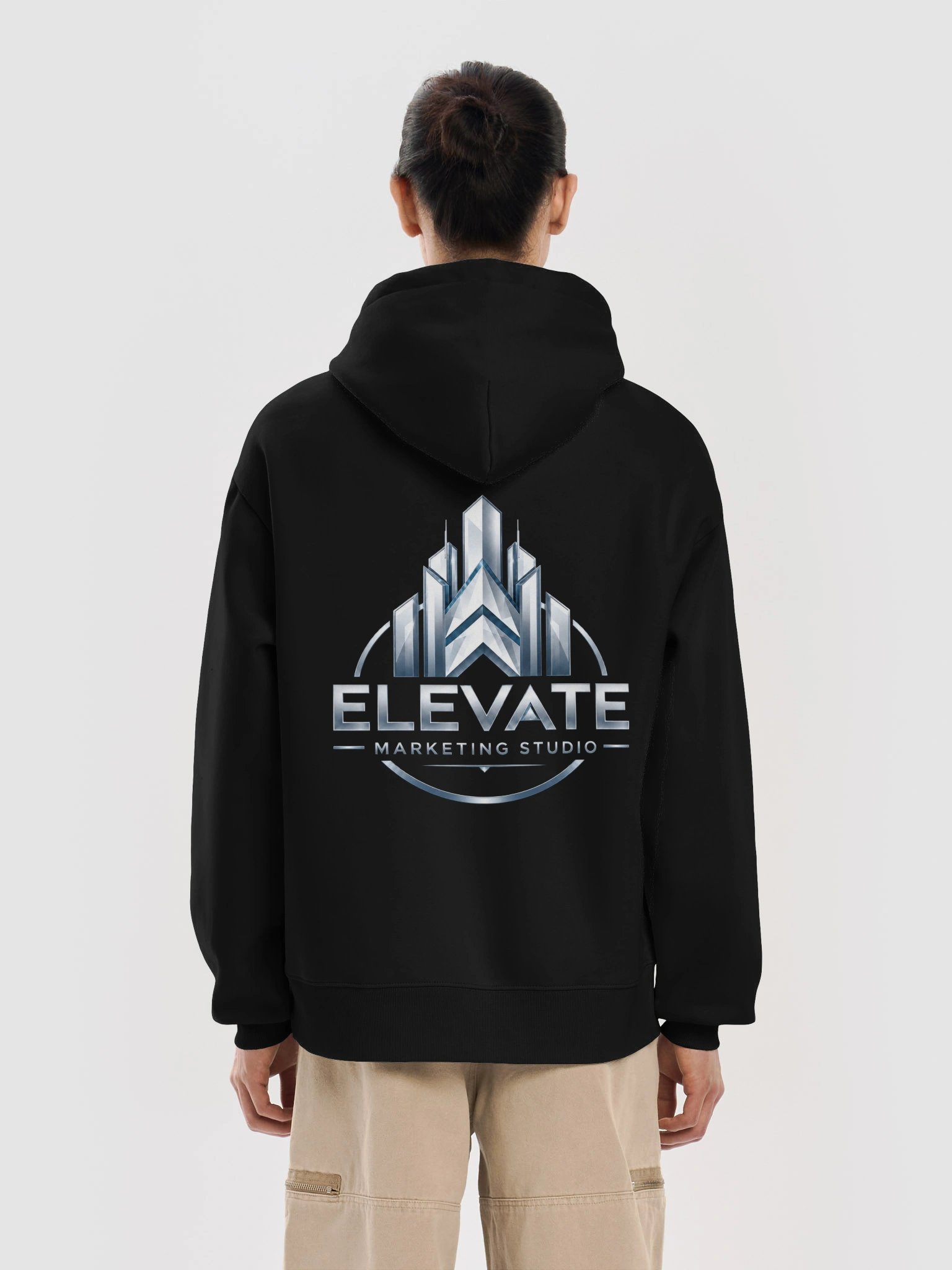 (EXAMPLE) Custom Business Logo Premium Heavy-Duty Hoodie | Elevate Marketing Studio product image (6)