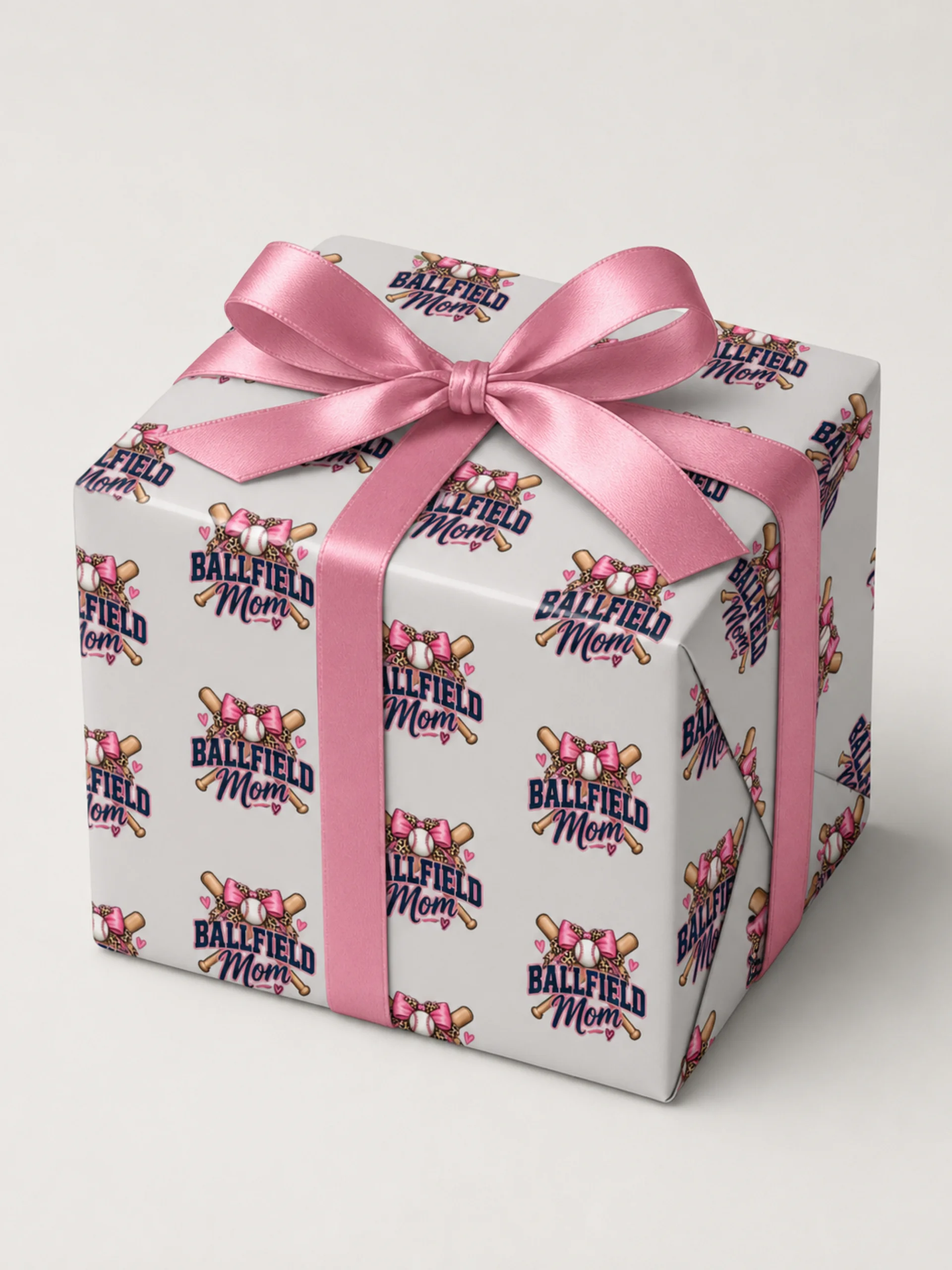 Ballfield Mom Wrapping Paper | Baseball & Softball Gift Wrap product image (1)