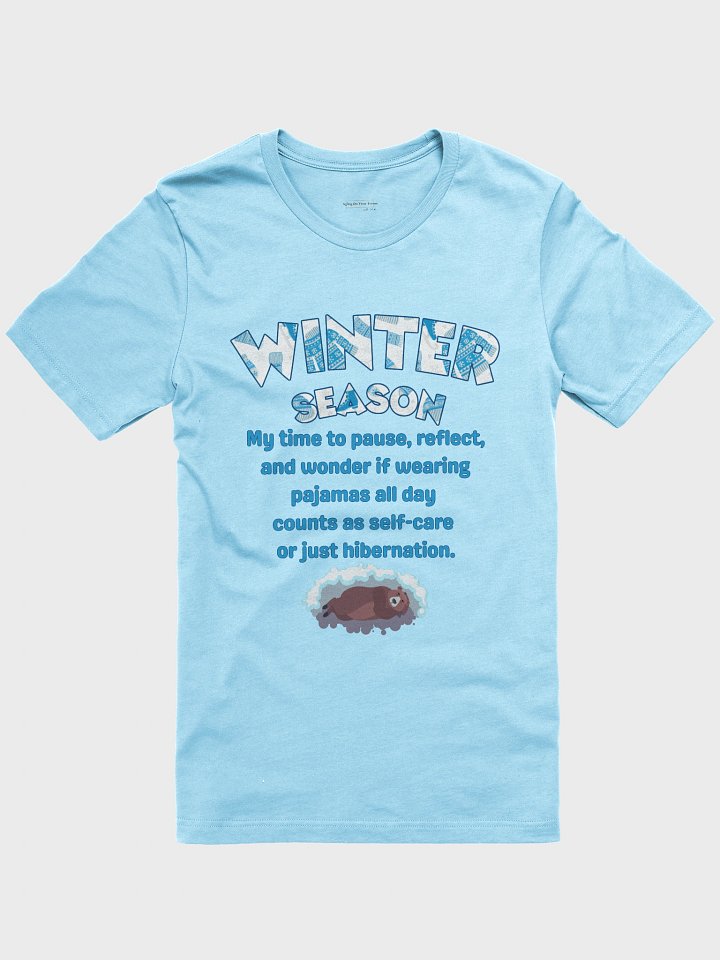 Winter Season – Pajama Debate Funny T-Shirt (Light Colors) product image (1)