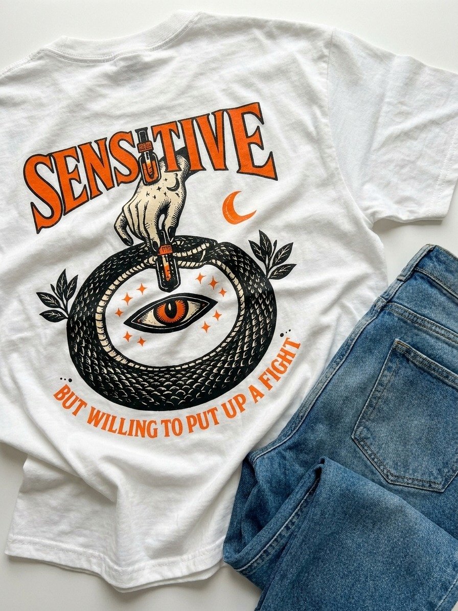 Awake Sensitive Eye and Stars Graphic Tee product image (5)