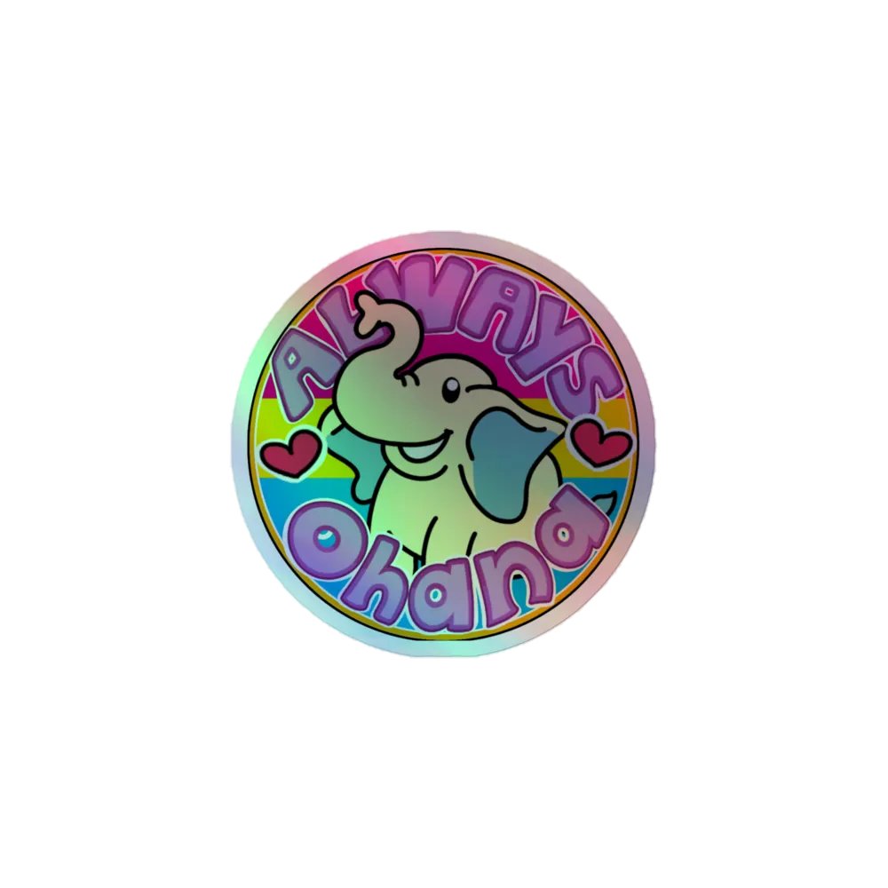AlwaysxOhana Logo Holo Sticker product image (1)