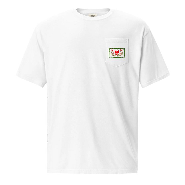 Traditional Hungarian Floral Bliss Pocket Tee product image (1)