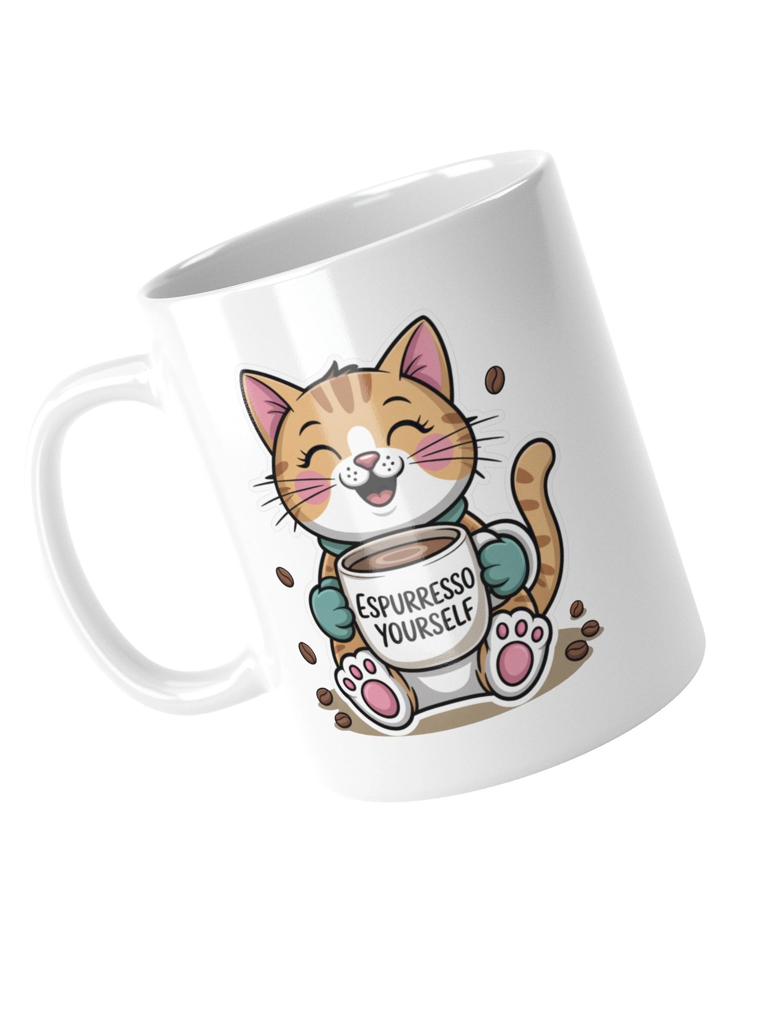 Espurresso Yourself Funny Cat Coffee Mug – Playful Kitty Design product image (14)