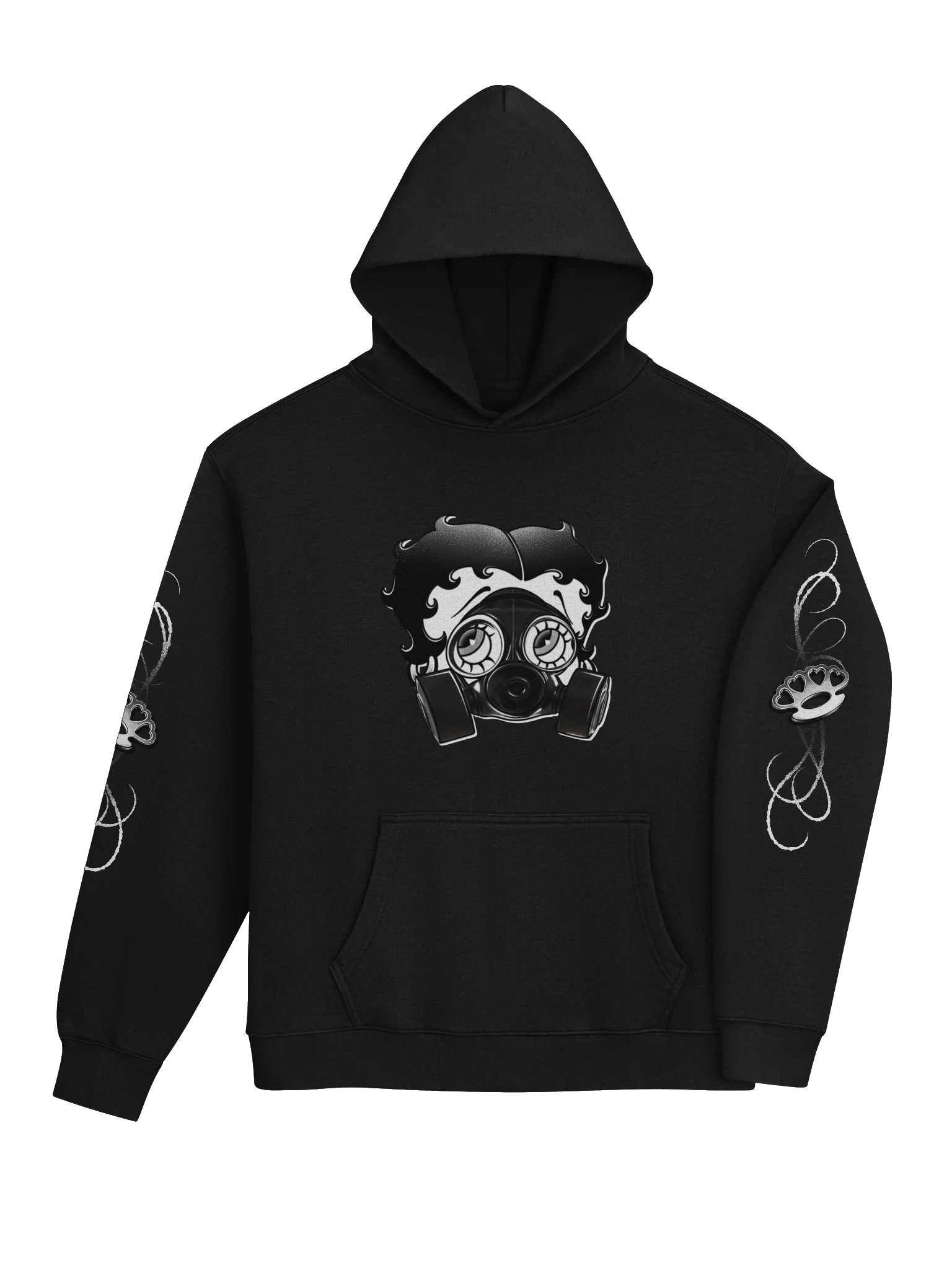 6ixblades Boop Gas Mask Hoodie product image (4)