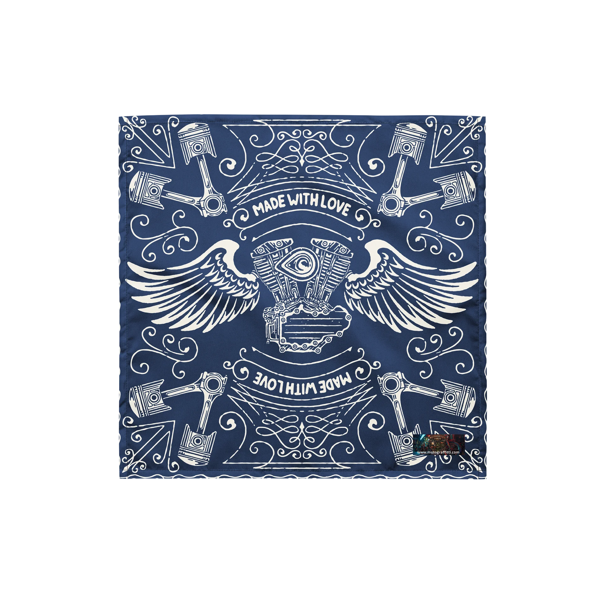 MötoGraffitti Biker Blues Bandana product image (1)