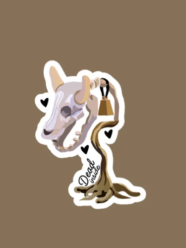 Dead Inside Cowplant Sticker product image (1)