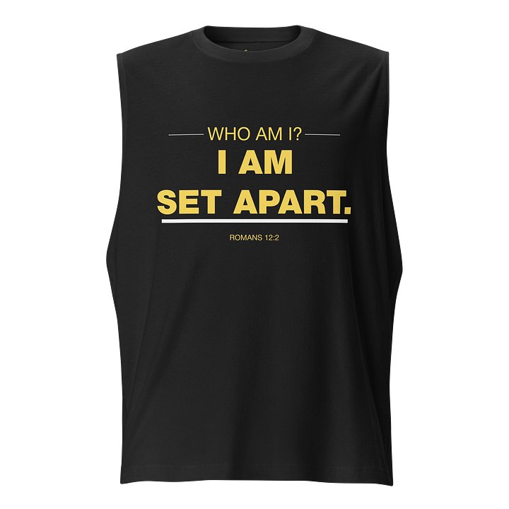 WHO AM I? I AM SET APART MUSCLE TEE (02/06) product image (1)