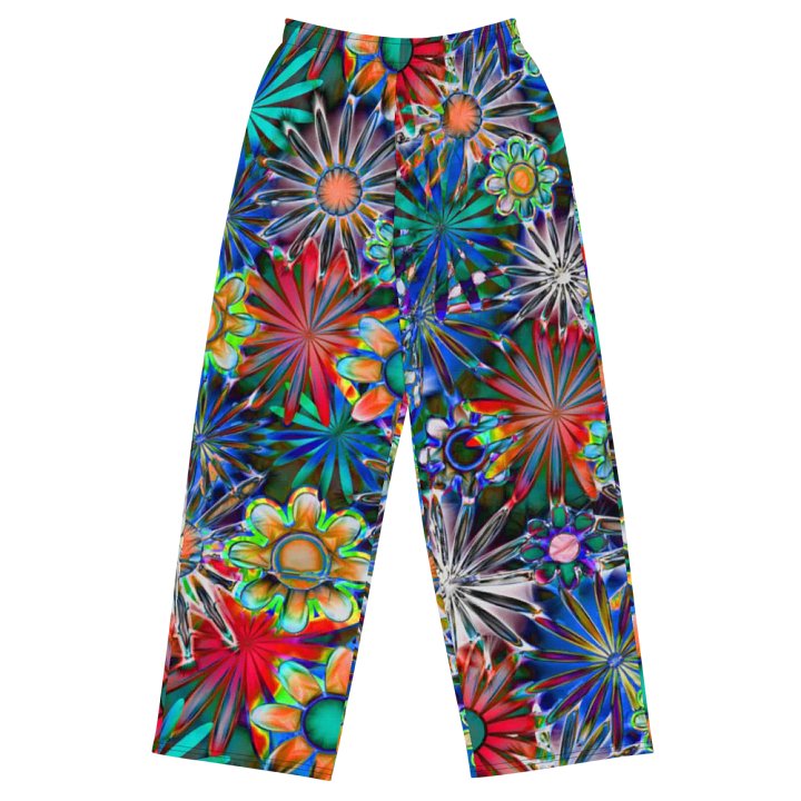 Tropical daisies Wideleg Pants product image (2)