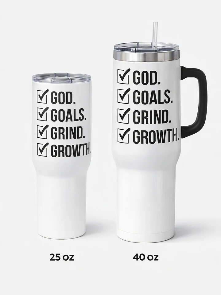 On-the-Go Stainless Steel God Goals Tumbler product image (2)