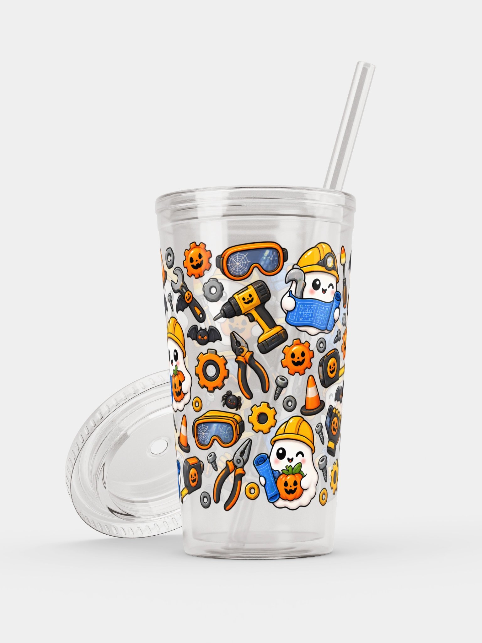 Halloween X Engineer Mashup Clear Wall Tumbler 16 Oz (473 ml) product image (7)